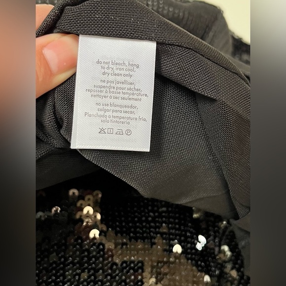 We Wore What Women's 2 Black Halter Neck Sequin Crystals Maxi Dress Formal - Picture 11 of 13